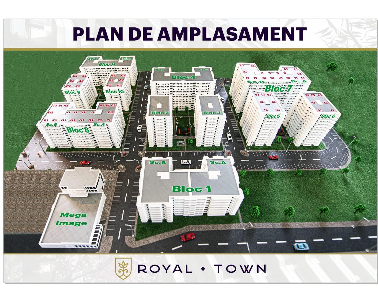 Plan amplasament Royal Town Copou Iași